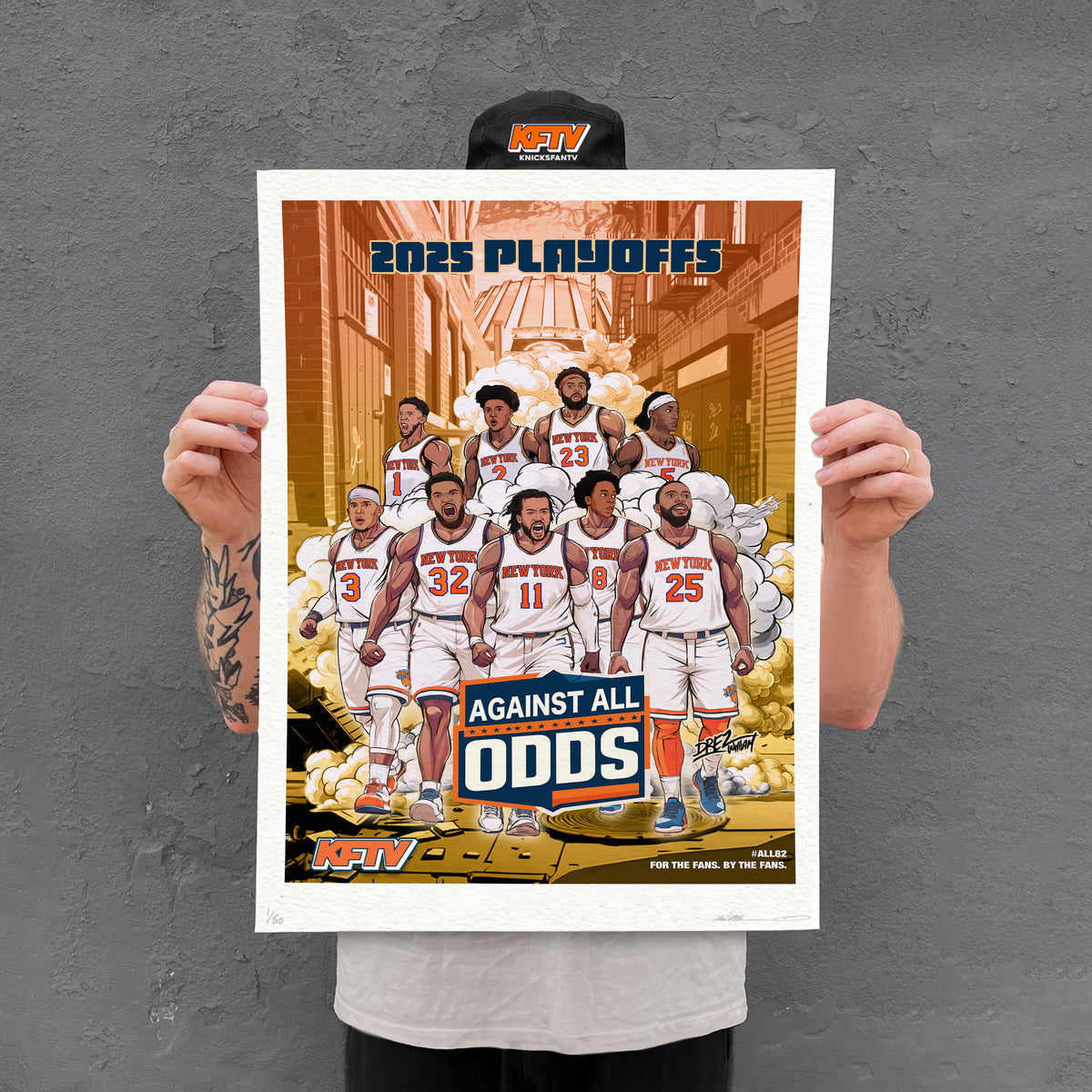 "Against All Odds" KFTV 2025 Playoffs Autographed Print