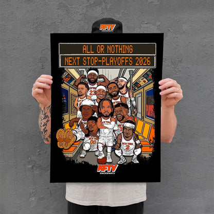 KFTV Complete Playoff Kit – Knicks Hoodie, Tee, Print & Sticker Bundle | KFTV