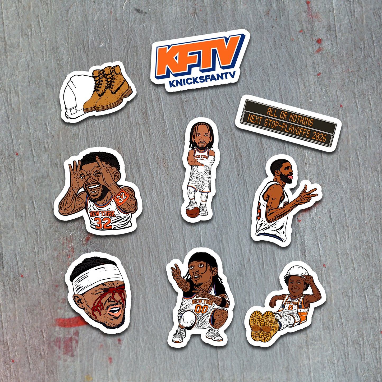 KFTV Complete Playoff Kit – Knicks Hoodie, Tee, Print & Sticker Bundle | KFTV