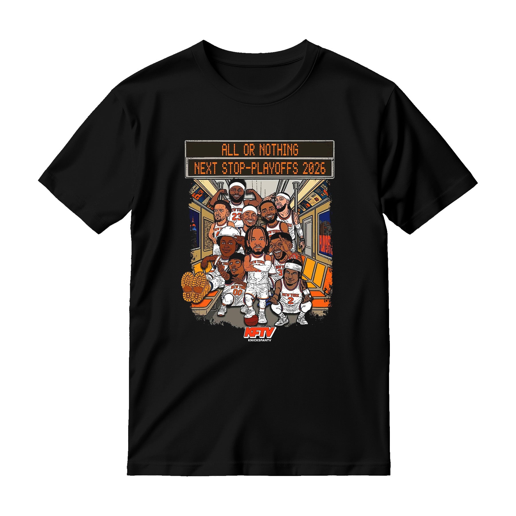 All Or Nothing Tee – Knicks Playoff Shirt 2026 | Fan Designed KFTV