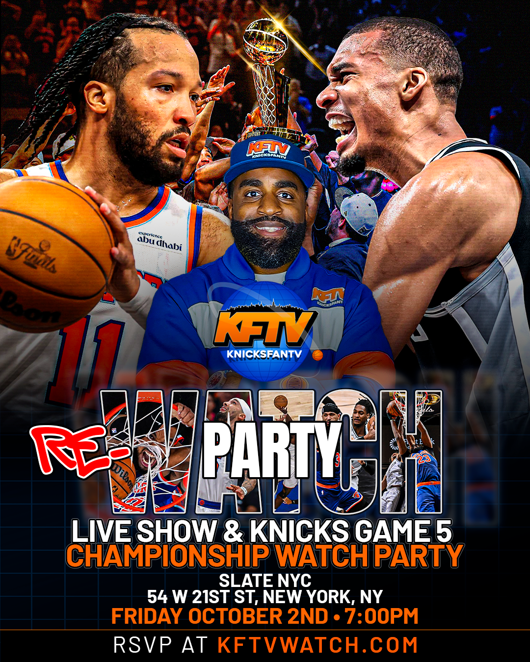 Knicks NBA Championship Re-Watch Party and Live Show (NYC) - 10.2.26