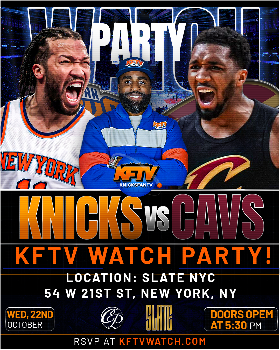 Knicks vs Cavs Opening Night Watch Party (NYC) - 10.22.25