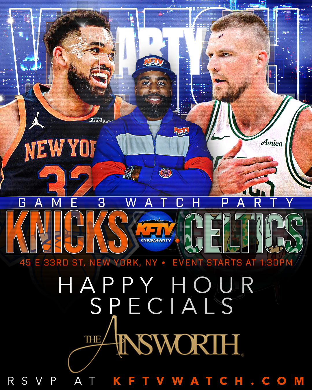 KFTV Knicks vs Celtics Game 3  Watch Party Experience