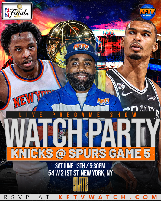 Knicks vs Spurs NBA Finals Game 5 Watch Party and Live Show (NYC) - 6.13.26