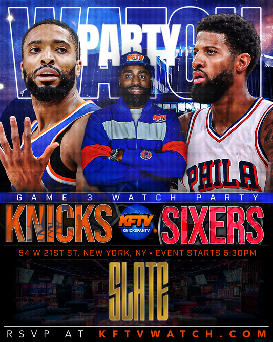 Knicks vs Sixers Round 2 Playoff Game 3 Watch Party (NYC) - 5.8.26