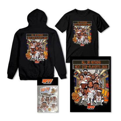 KFTV Complete Playoff Kit – Knicks Hoodie, Tee, Print & Sticker Bundle | KFTV