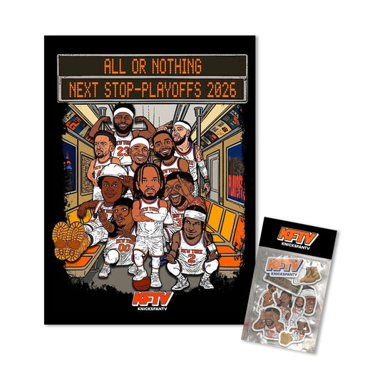 All or Nothing Wall Pack – Knicks Print + Sticker Bundle 2026 | KFTV